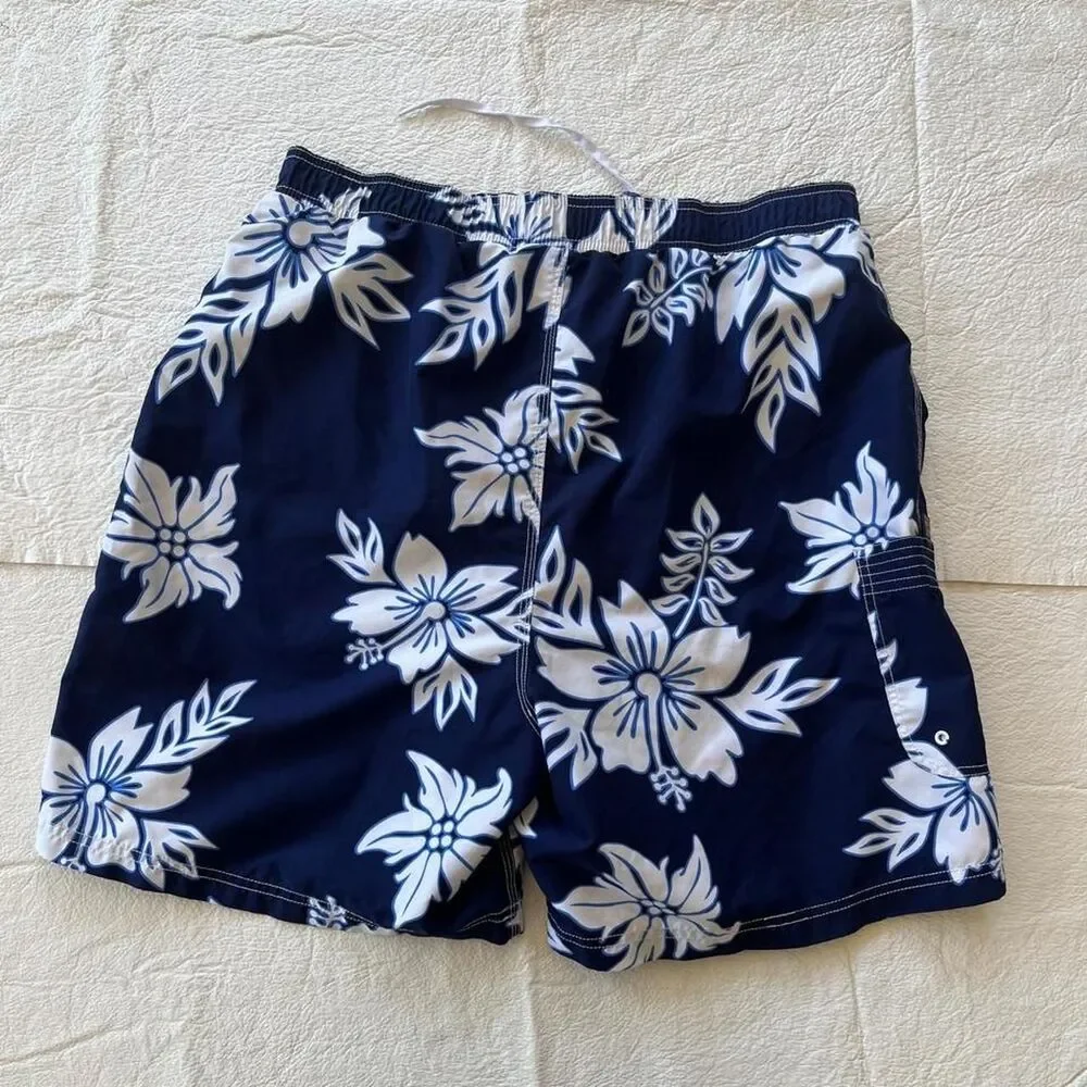Gotcha Men's Navy and Blue Swim-briefs-shorts